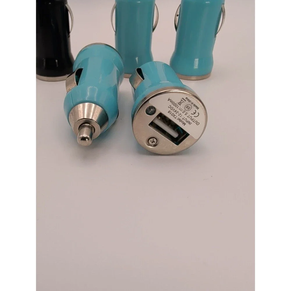 5 pc Universal Car charger Single Bullet USB Adapter 12~24V Cigarette socket